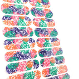 Jamberry Punchy Puff Nail Wraps, Retired, Full